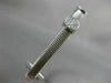 ESTATE .60CT DIAMOND 14KT WHITE GOLD 3D CIRCULAR MESH FLEXIBLE BANGLE BRACELET