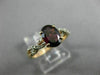 1.42CT DIAMOND & AAA BRAZILIAN GARNET 14K WHITE & ROSE GOLD OVAL ENGAGEMENT RING