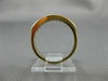 ESTATE .55CT DIAMOND & AAA RUBY 14KT YELLOW GOLD WEDDING BAND RING 3mm #19671