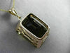 ESTATE MASSIVE 60CT AAA SMOKY TOPAZ 14KT ROSE GOLD 3D CLASSIC FLOATING PENDANT