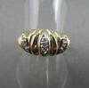 ESTATE .10CTW DIAMOND 14KT YELLOW & WHITE GOLD COCKTAIL RING BEAUTIFUL!!! #17269