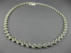 ANTIQUE 2.50CT DIAMOND 18KT WHITE GOLD 3D CLASSIC FLORAL FILIGREE NECKLACE #4166