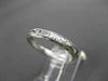 ANTIQUE 14KT WHITE GOLD 3D FLORAL FILIGREE WEDDING ANNIVERSARY RING 2mm #18938