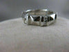 ANTIQUE 1.10CTW DIAMOND 18KT WHITE GOLD RAISED WEDDING ETERNITY RING 8MM #14575