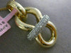 ESTATE LARGE .40CT DIAMOND 14K WHITE & YELLOW GOLD 3D PAVE BOW LOVE KNOT PENDANT