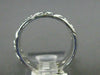 ANTIQUE WIDE .40CT DIAMOND 18KT WHITE GOLD 3D FILIGREE ETERNITY LOVE RING #9941