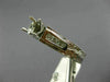 ANTIQUE .40CT DIAMOND 18KT WHITE GOLD 3D ROUND SEMI MOUNT ENGAGEMENT RING #22417
