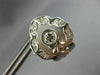 ANTIQUE .24CT DIAMOND 18KT WHITE GOLD CLASSIC FILIGREE CLIP ON EARRINGS #20450