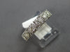 1.08CT DIAMOND 14K WHITE GOLD 3D INVISIBLE MULTI FLOWER WEDDING ANNIVERSARY RING