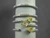 ESTATE LARGE 1.04CT WHITE & FANCY YELLOW DIAMOND 18KT TWO TONE GOLD 3D LOVE RING