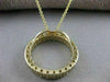 ESTATE .71CT ROUND DIAMOND 14KT YELLOW GOLD 3D CIRCLE OF LOVE OPEN PENDANT 16882