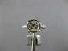 LARGE .62CT DIAMOND 18KT WHITE GOLD ROUND INSIDE OUT SEMI MOUNT ENGAGEMENT RING