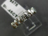 ESTATE .45CT ROUND CUT DIAMOND 14K WHITE GOLD 3D CHANNEL ANNIVERSARY RING #18148