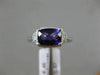 1.62CT DIAMOND & AAA AMETHYST 14KT WHITE GOLD THREE STONE FILIGREE PROMISE RING