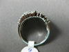 ESTATE WIDE 1.50CT ROUND DIAMOND 14KT WHITE GOLD MULTI WAVE ROW ANNIVERSARY RING