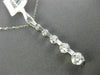 ESTATE 1.40CT DIAMOND 14KT WHITE GOLD 3D ETOILE FIVE  STONE JOURNEY LOVE PENDANT