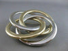 ANTIQUE LARGE 14K WHITE YLW GOLD CLETIC KNOT PIN BROOCH #20843