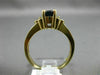 ESTATE 1.33CT DIAMOND & AAA OVAL SAPPHIRE 14K YELLOW GOLD FLOWER ENGAGEMENT RING