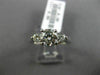 ESTATE 1.20CT DIAMOND 18KT WHITE GOLD 3D CLASSIC 3 STONE LUCIDA ENGAGEMENT RING