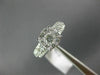 ESTATE 1.0CT DIAMOND 14KT WHITE GOLD 3D CLUSTER SEMI ETERNITY ENGAGEMENT RING
