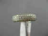 ESTATE WIDE 1.02CT DIAMOND 14KT WHITE GOLD 3D MULTI ROW HEART ANNIVERSARY RING