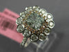 GIA 1.6CT WHITE PINK & LIGHT GREEN DIAMOND 18K WHITE & ROSE GOLD ENGAGEMENT RING