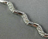 ESTATE 1.20CT DIAMOND 14KT WHITE GOLD 3D BY THE YARD WAVE PAVE TENNIS BRACELET