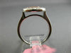 ESTATE WIDE .61CT WHITE & PINK DIAMOND 18KT WHITE & ROSE GOLD ROUND CLUSTER RING