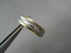 ESTATE WIDE 6mm HAND CRAFTED 18KT TWO TONE GOLD WEDDING ANNIVERSARY BAND SHARP!!