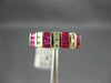 ESTATE 1.24CT DIAMOND & AAA RUBY 14KT YELLOW GOLD 3D CLASSIC ANNIVERSARY RING