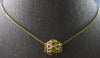 MULTI COLOR ENAMEL 14K YELLOW GOLD 3D BARREL DIAMOND CUT FLOATING PENDANT #27905