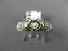 ESTATE .62CT DIAMOND 14KT WHITE GOLD 3D OVAL SEMI MOUNT ENGAGEMENT RING #18667
