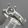 ESTATE .55CT DIAMOND 14KT WHITE GOLD LUCIDA SEMI MOUNT ENGAGEMENT RING #18223