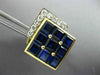 ESTATE EXTRA LARGE 5.72CT DIAMOND & AAA SAPPHIRE 18KT 2 TONE GOLD 3D CUFFLINKS