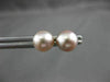 ESTATE AAA PINK SOUTH SEA PEARL 14K YELLOW GOLD CLASSIC ROUND SOLITAIRE EARRINGS