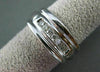 ESTATE WIDE .25CT DIAMOND 7 STONE 14KT WHITE GOLD MENS ANNIVERSARY RING #16135