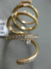 ESTATE EXTRA LARGE 1.54CT DIAMOND 18KT ROSE GOLD OPEN SWIRL ETOILE FLEXIBLE RING