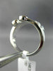 ESTATE WIDE .60CT DIAMOND 14KT WHITE GOLD MULTI ROW ETOILE CRISS CROSS LOVE RING