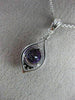 ESTATE 2.02CT DIAMOND & AAA AMETHYST 14KT WHITE GOLD FILIGREE MILGRAIN PENDANT