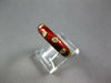 ESTATE .15CT DIAMOND & REED ENAMEL 18KT YELLOW GOLD ETOILE 5MM FUN RING
