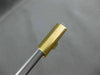 ESTATE 14KT YELLOW GOLD 3D RECTANGULAR MATTE CUFF LINKS 22mm X 7mm SHARP!