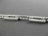 ESTATE WIDE 2.58CT DIAMOND 14KT WHITE GOLD RECTANGULAR CLASSIC TENNIS BRACELET