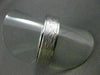 ESTATE WIDE 14KT WHITE GOLD SOLID STRIATED MATT MENS WEDDING RING BEAUTIFUL 1514