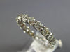 1.12CT DIAMOND 14KT WHITE GOLD 3D SHARED PRONG ETERNITY WEDDING ANNIVERSARY RING