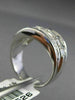 ESTATE WIDE 2.81CT BAGUETTE DIAMOND 18KT WHITE GOLD 3D WEDDING ANNIVERSARY RING