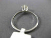 ANTIQUE .59CT OLD MINE DIAMOND 14KT WHITE GOLD SOLITAIRE ENGAGEMENT RING #17943