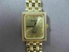 ESTATE 14KT YELLOW GOLD SIMPLE SQUARE QUARTZ SWISS MOVEMENT VICENCE WATCH #15530