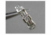 ESTATE 7 ROUND DIAMOND 14K WHITE GOLD CHANNEL WEDDING ANNIVERSARY RING VVS #1172