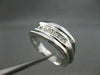 ESTATE WIDE .25CT DIAMOND 7 STONE 14KT WHITE GOLD MENS ANNIVERSARY RING #16135