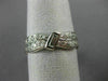 ANTIQUE 1.58CT OLD MINE DIAMOND PLATINUM DOUBLE WAVE ETERNITY FUN RING #18829